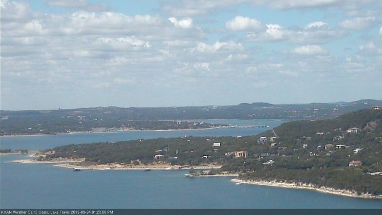 Lake Travis webcam, September 24, 2019 12:25 PM CT
