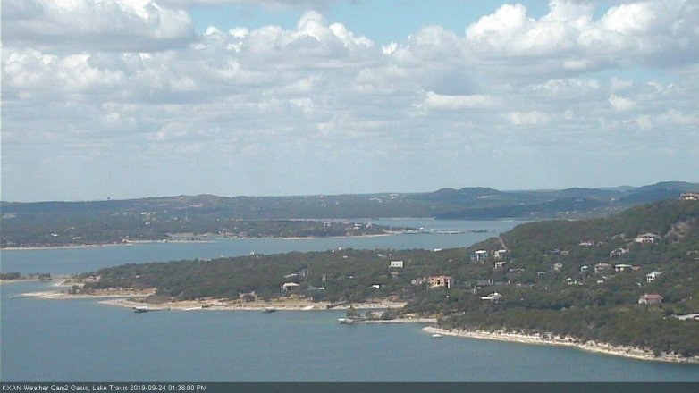 Lake Travis webcam, September 24, 2019 12:40 PM CT