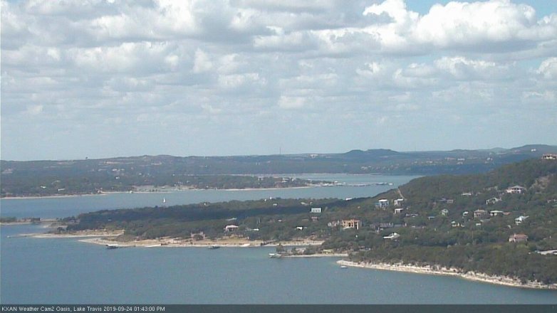 Lake Travis webcam, September 24, 2019 12:45 PM CT