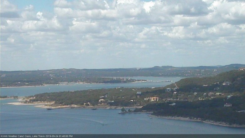 Lake Travis webcam, September 24, 2019 12:50 PM CT