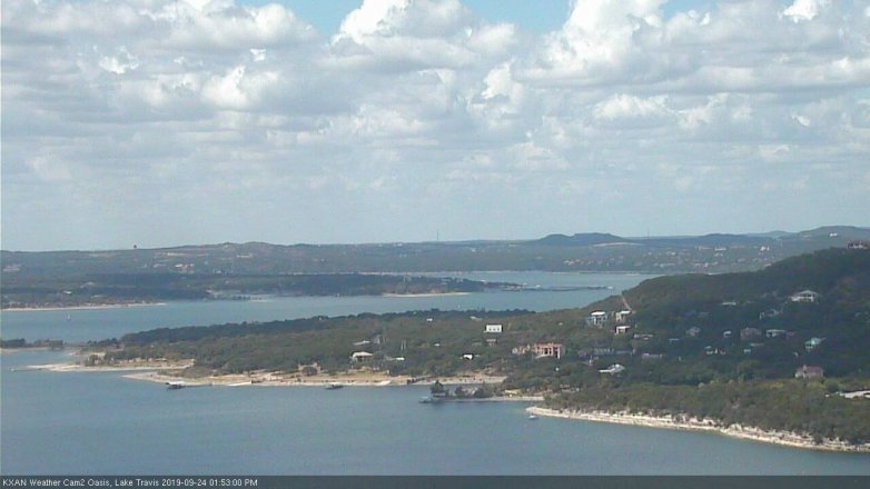 Lake Travis webcam, September 24, 2019 12:55 PM CT