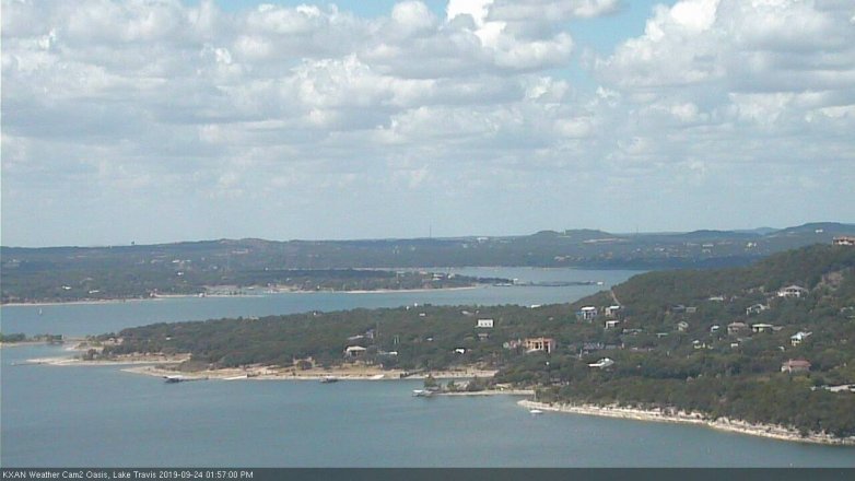 Lake Travis webcam, September 24, 2019 1:00 PM CT