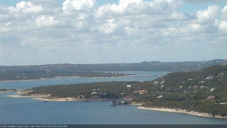 Lake Travis webcam, September 24, 2019 1:05 PM CT