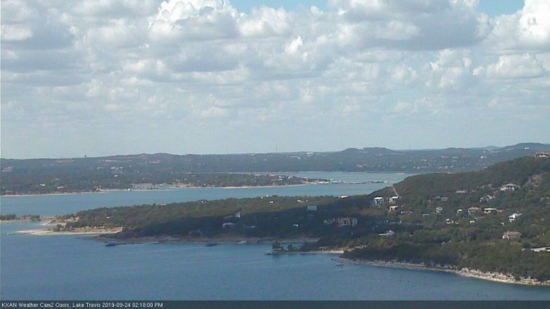 Lake Travis webcam, September 24, 2019 1:20 PM CT