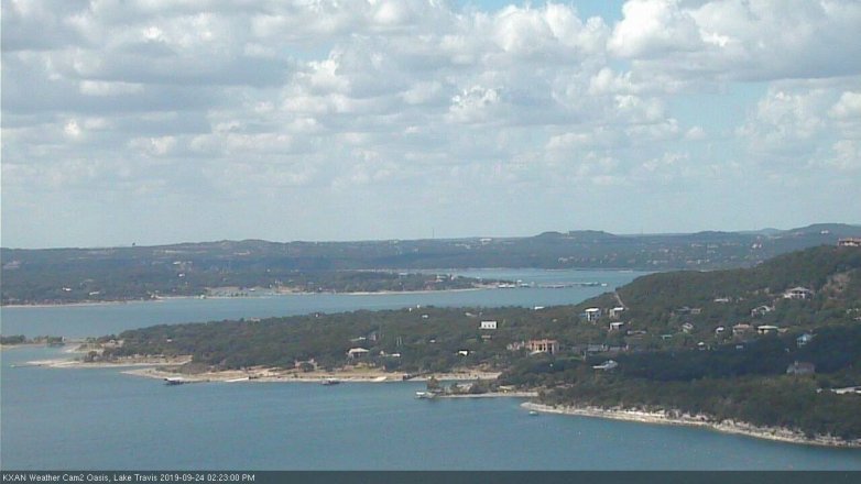 Lake Travis webcam, September 24, 2019 1:25 PM CT