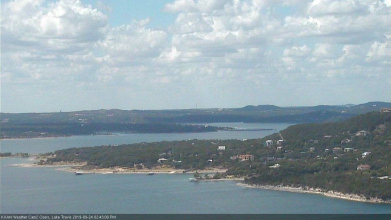 Lake Travis webcam, September 24, 2019 1:45 PM CT