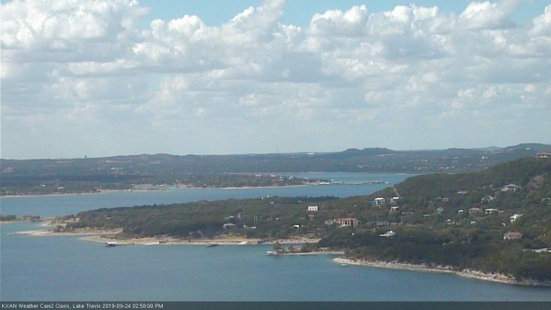 Lake Travis webcam, September 24, 2019 2:00 PM CT