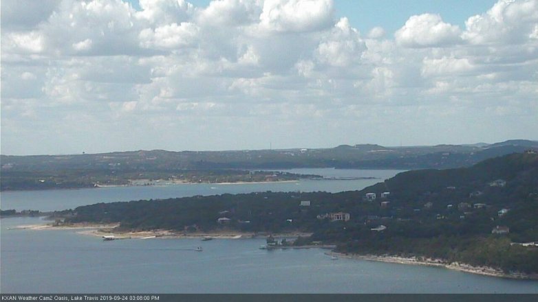 Lake Travis webcam, September 24, 2019 2:10 PM CT