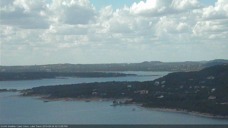 Lake Travis webcam, September 24, 2019 2:15 PM CT