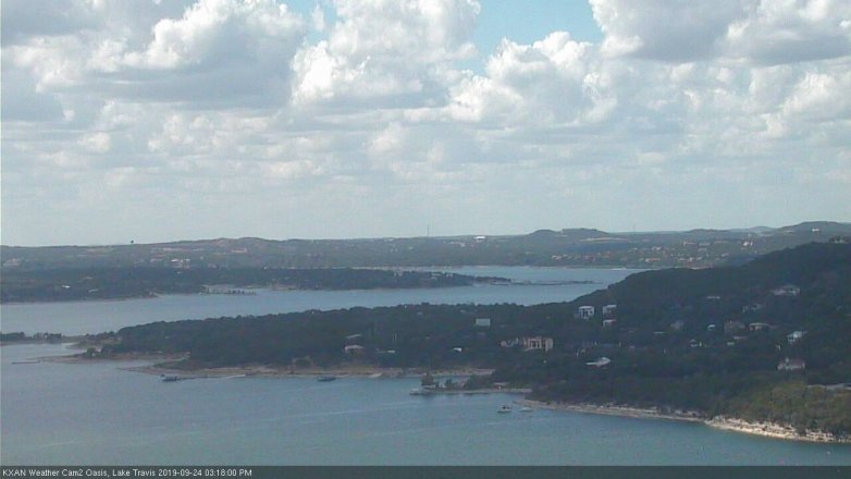 Lake Travis webcam, September 24, 2019 2:20 PM CT