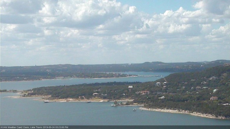 Lake Travis webcam, September 24, 2019 2:25 PM CT