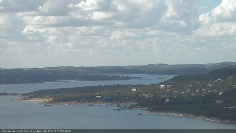 Lake Travis webcam, September 24, 2019 2:40 PM CT