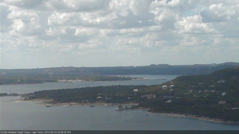 Lake Travis webcam, September 24, 2019 2:50 PM CT
