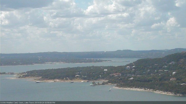 Lake Travis webcam, September 24, 2019 3:00 PM CT