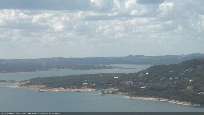 Lake Travis webcam, September 24, 2019 3:05 PM CT
