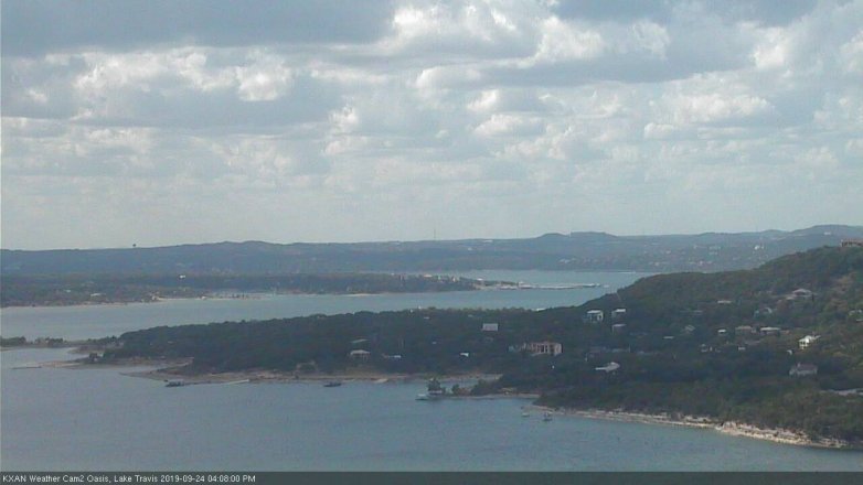 Lake Travis webcam, September 24, 2019 3:10 PM CT