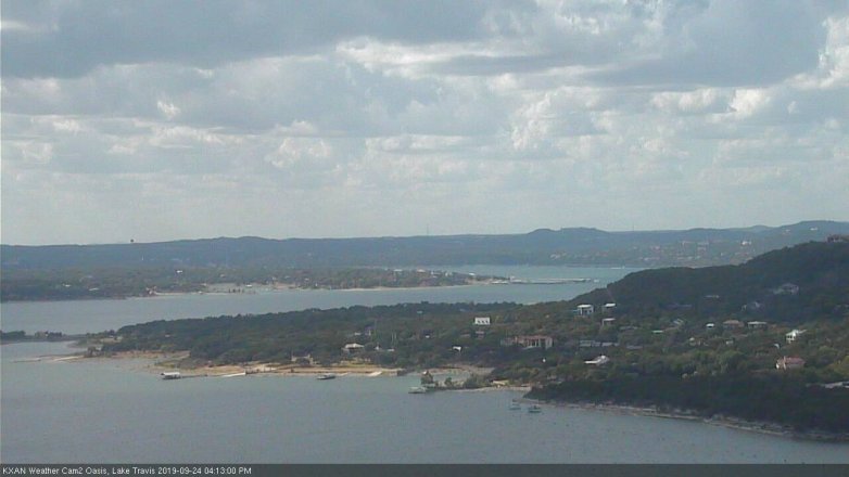 Lake Travis webcam, September 24, 2019 3:15 PM CT