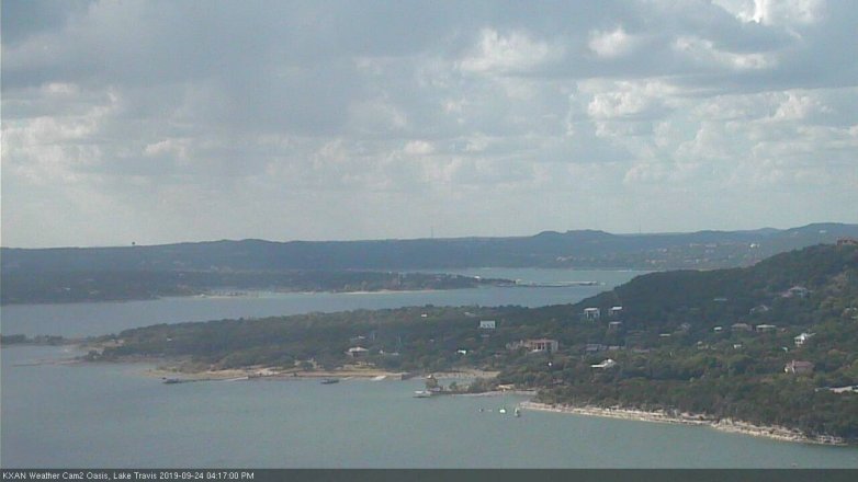 Lake Travis webcam, September 24, 2019 3:20 PM CT
