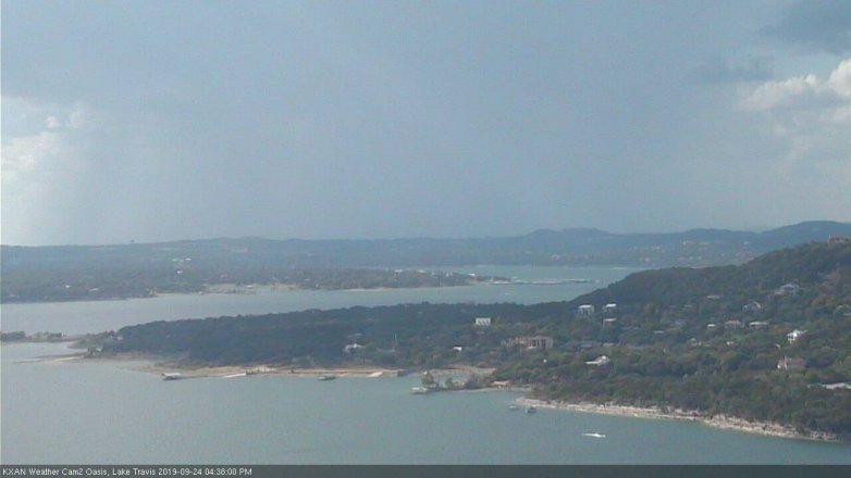 Lake Travis webcam, September 24, 2019 3:40 PM CT