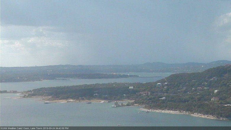 Lake Travis webcam, September 24, 2019 3:45 PM CT
