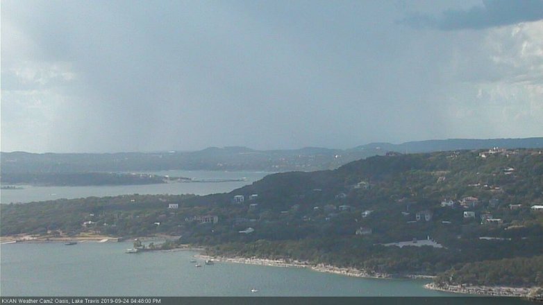 Lake Travis webcam, September 24, 2019 3:50 PM CT