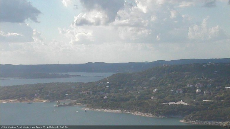 Lake Travis webcam, September 24, 2019 4:25 PM CT