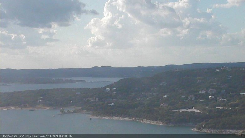 Lake Travis webcam, September 24, 2019 4:30 PM CT