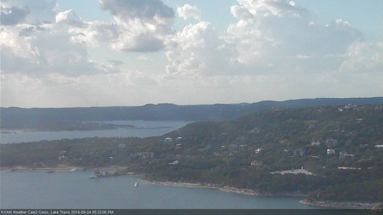 Lake Travis webcam, September 24, 2019 4:35 PM CT