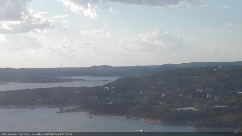 Lake Travis webcam, September 24, 2019 5:10 PM CT