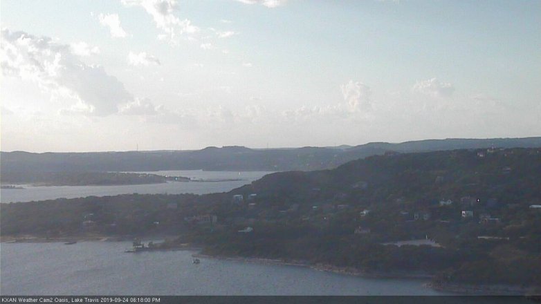 Lake Travis webcam, September 24, 2019 5:20 PM CT