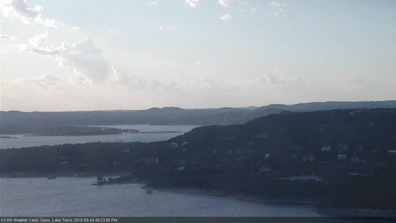 Lake Travis webcam, September 24, 2019 5:25 PM CT