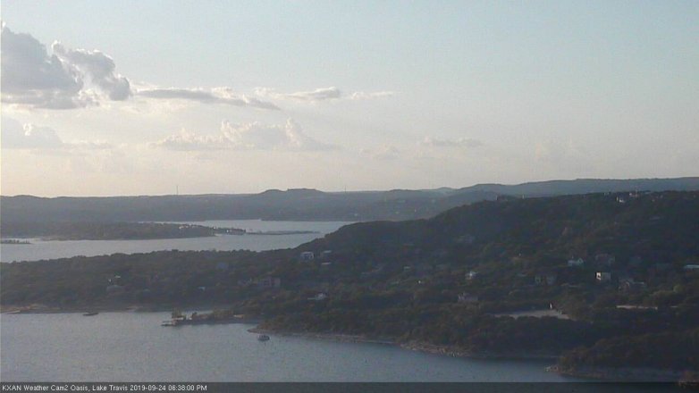Lake Travis webcam, September 24, 2019 5:40 PM CT