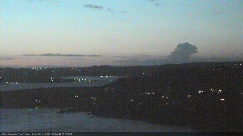 Lake Travis webcam, September 24, 2019 7:00 PM CT