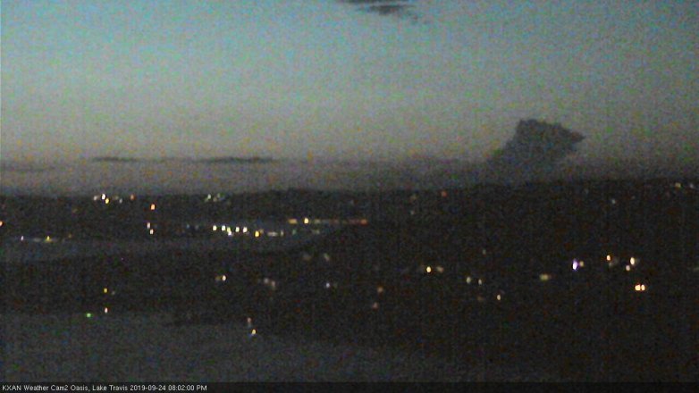 Lake Travis webcam, September 24, 2019 7:05 PM CT