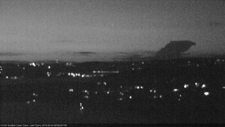 Lake Travis webcam, September 24, 2019 7:10 PM CT
