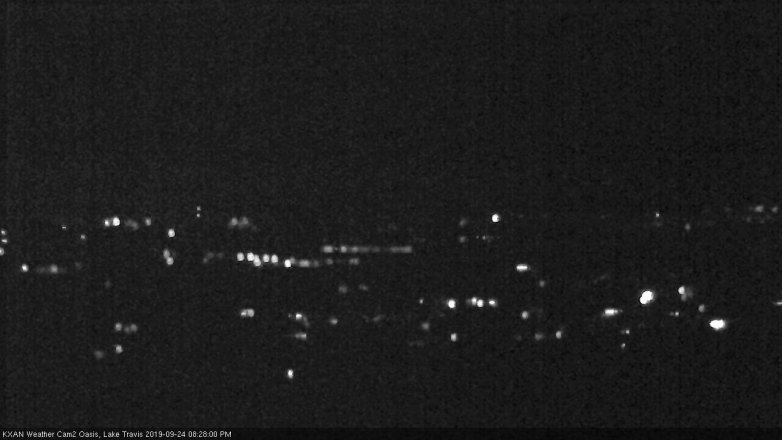 Lake Travis webcam, September 24, 2019 7:30 PM CT