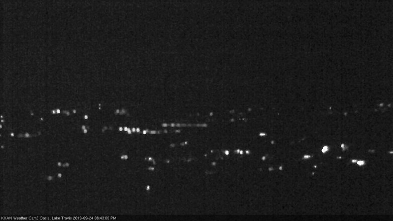 Lake Travis webcam, September 24, 2019 7:45 PM CT