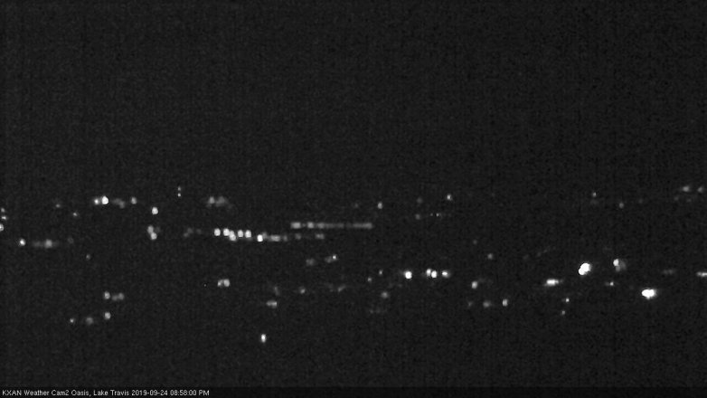 Lake Travis webcam, September 24, 2019 8:00 PM CT