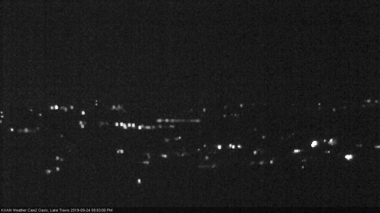Lake Travis webcam, September 24, 2019 8:05 PM CT