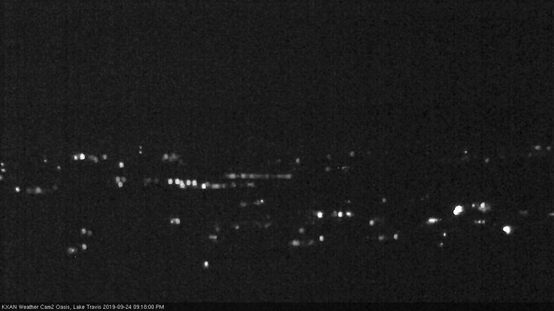 Lake Travis webcam, September 24, 2019 8:20 PM CT