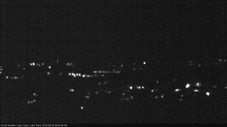 Lake Travis webcam, September 24, 2019 8:45 PM CT