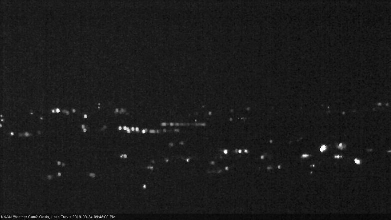 Lake Travis webcam, September 24, 2019 8:50 PM CT