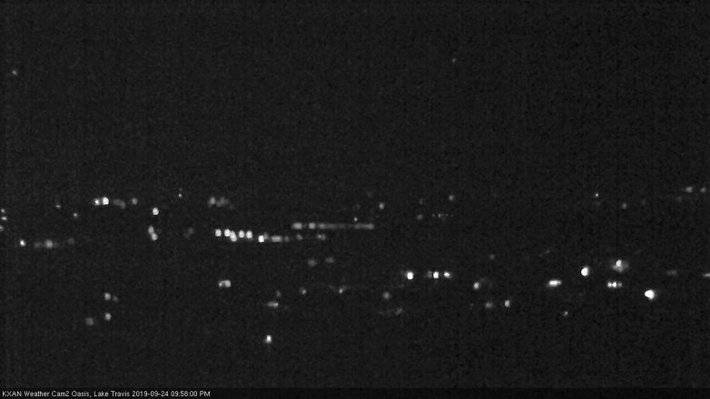 Lake Travis webcam, September 24, 2019 9:00 PM CT