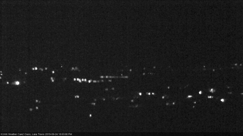 Lake Travis webcam, September 24, 2019 9:05 PM CT
