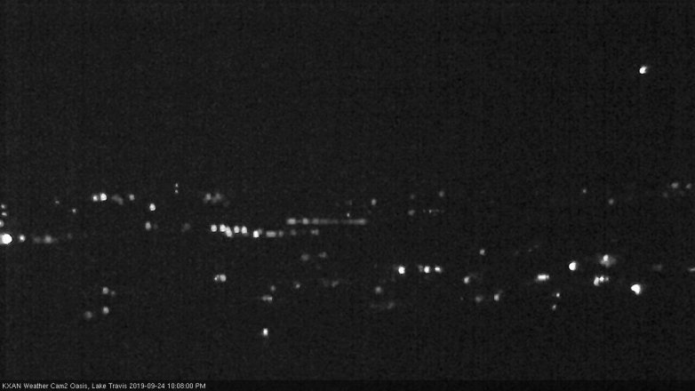Lake Travis webcam, September 24, 2019 9:10 PM CT