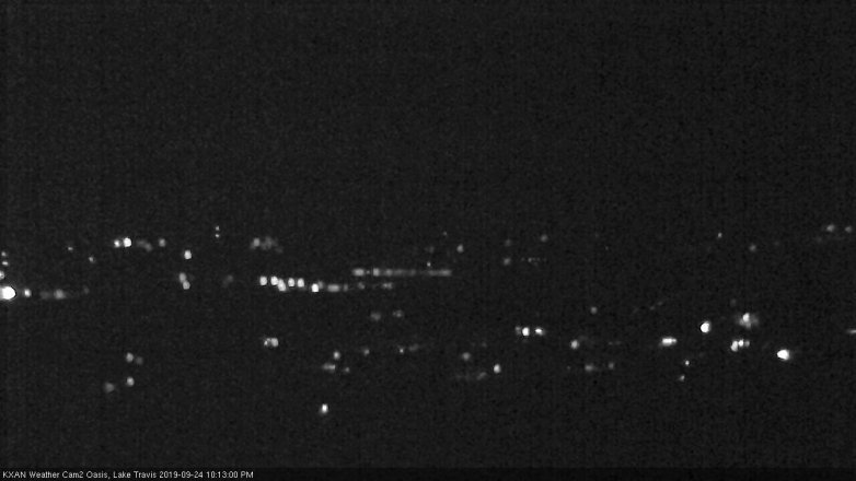 Lake Travis webcam, September 24, 2019 9:15 PM CT