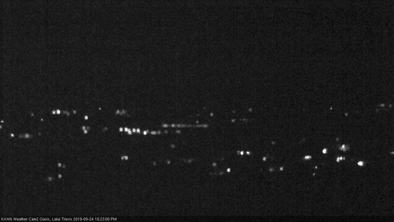 Lake Travis webcam, September 24, 2019 9:25 PM CT
