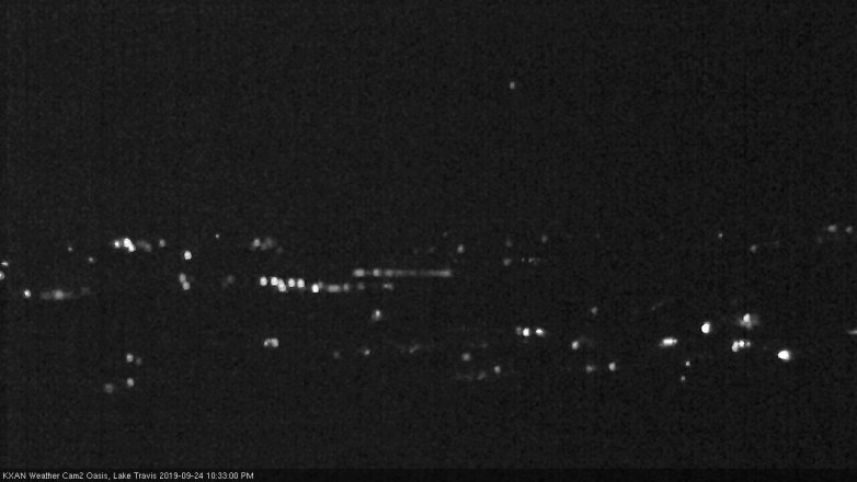 Lake Travis webcam, September 24, 2019 9:35 PM CT