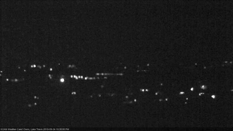 Lake Travis webcam, September 24, 2019 9:40 PM CT
