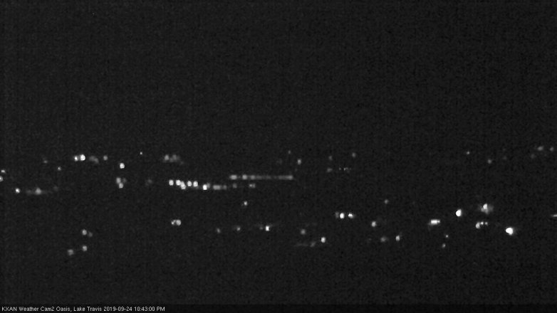 Lake Travis webcam, September 24, 2019 9:45 PM CT